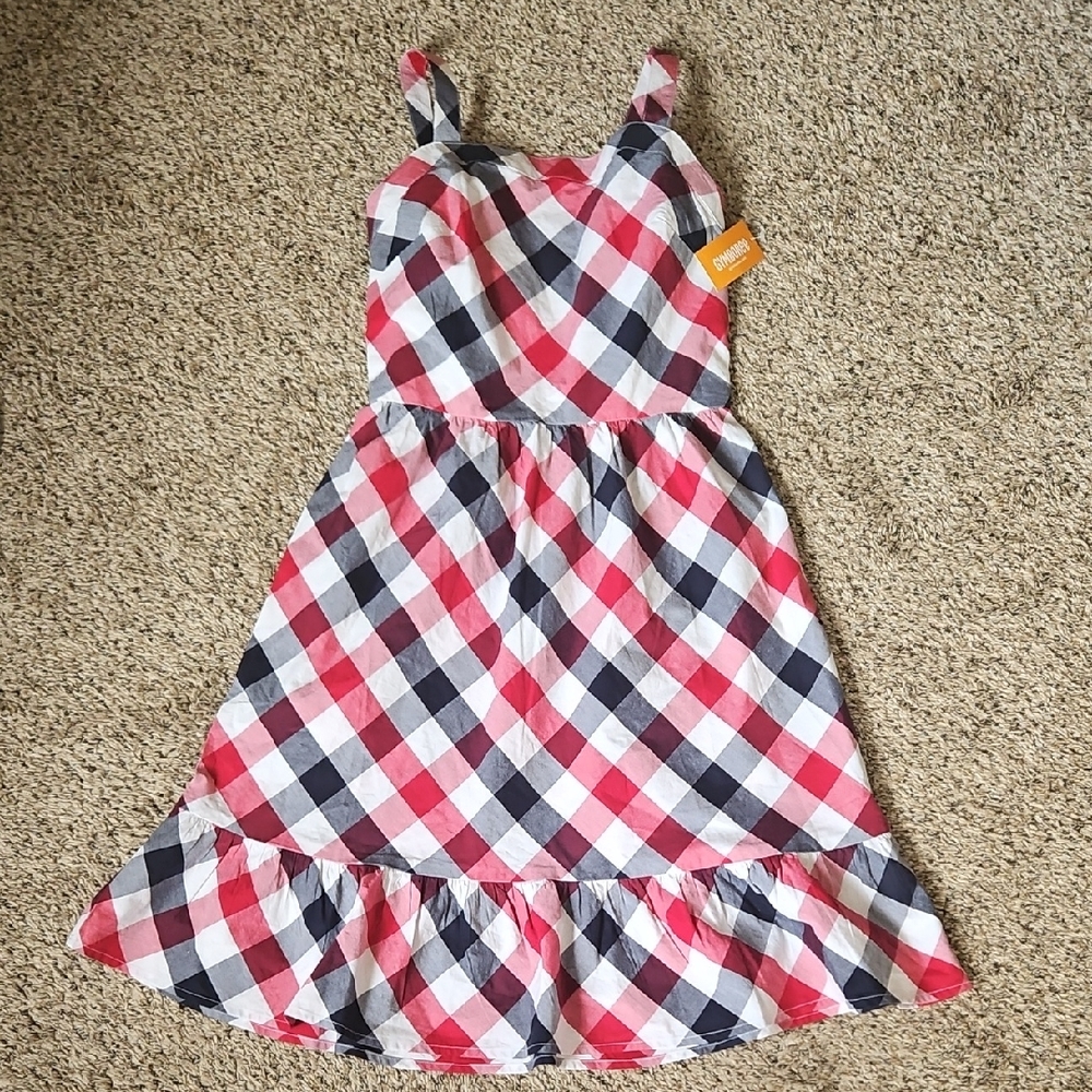 Gymboree Women's Plaid Dress - Red, White, and Blue